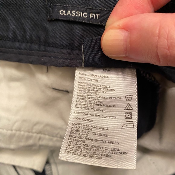 Nautica Classic Fit Navy Shorts Size 32 - Picture 6 of 7